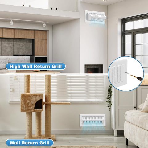 JSLIN 2-in-1 vent deflector pack for flexible airflow control