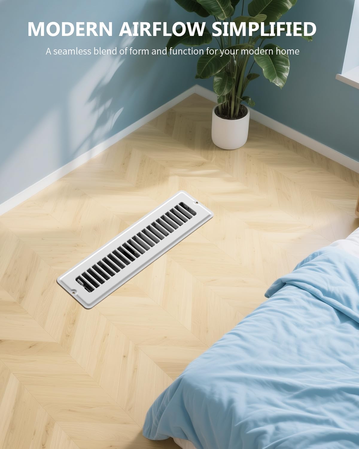 JSLIN floor vent damper lever control enables easy airflow adjustment