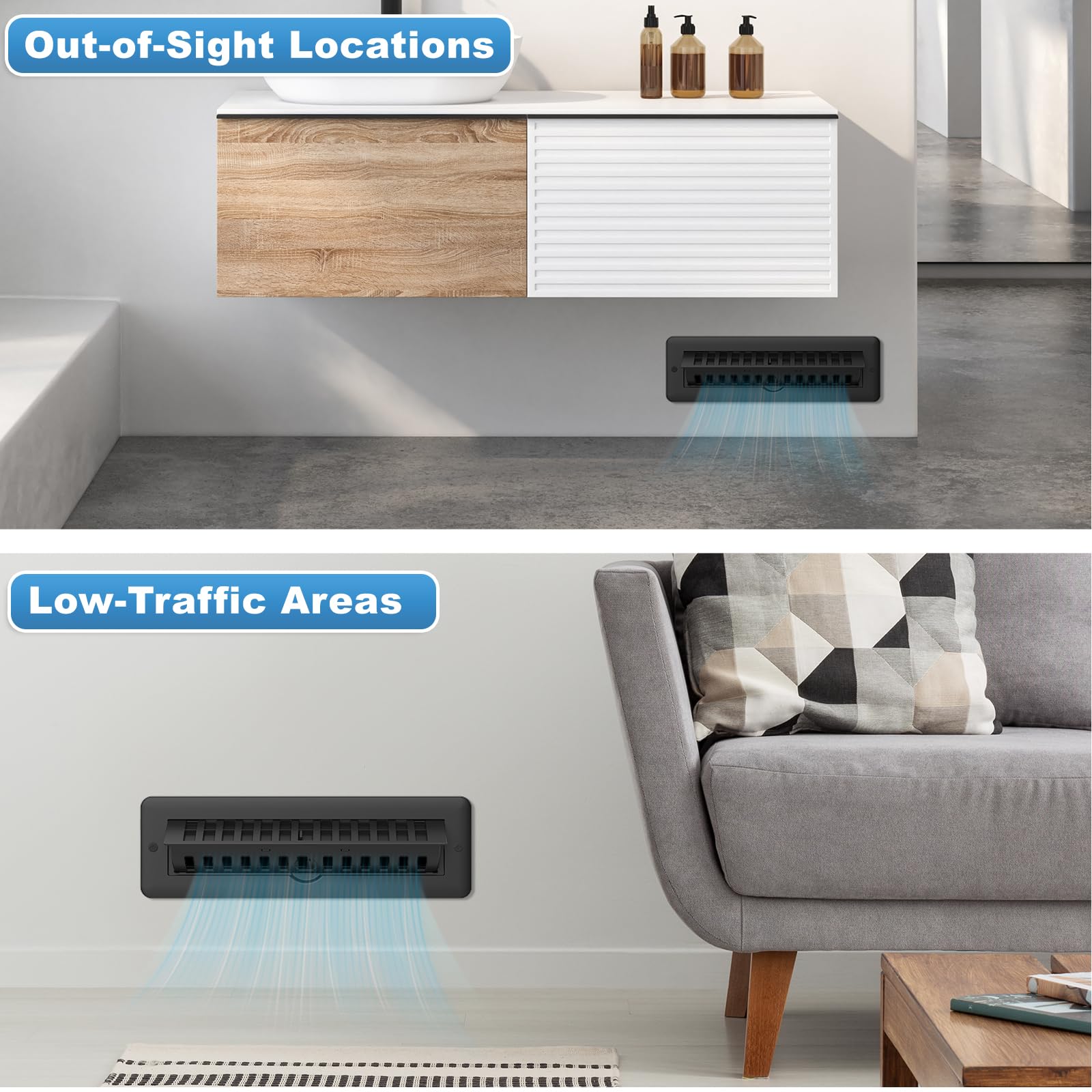 JSLIN floor vent screws included for quick, secure installation