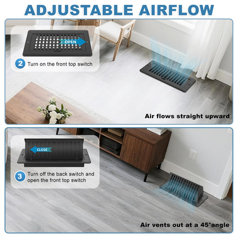 JSLIN hardware included for quick installation on floor, wall, or ceiling.