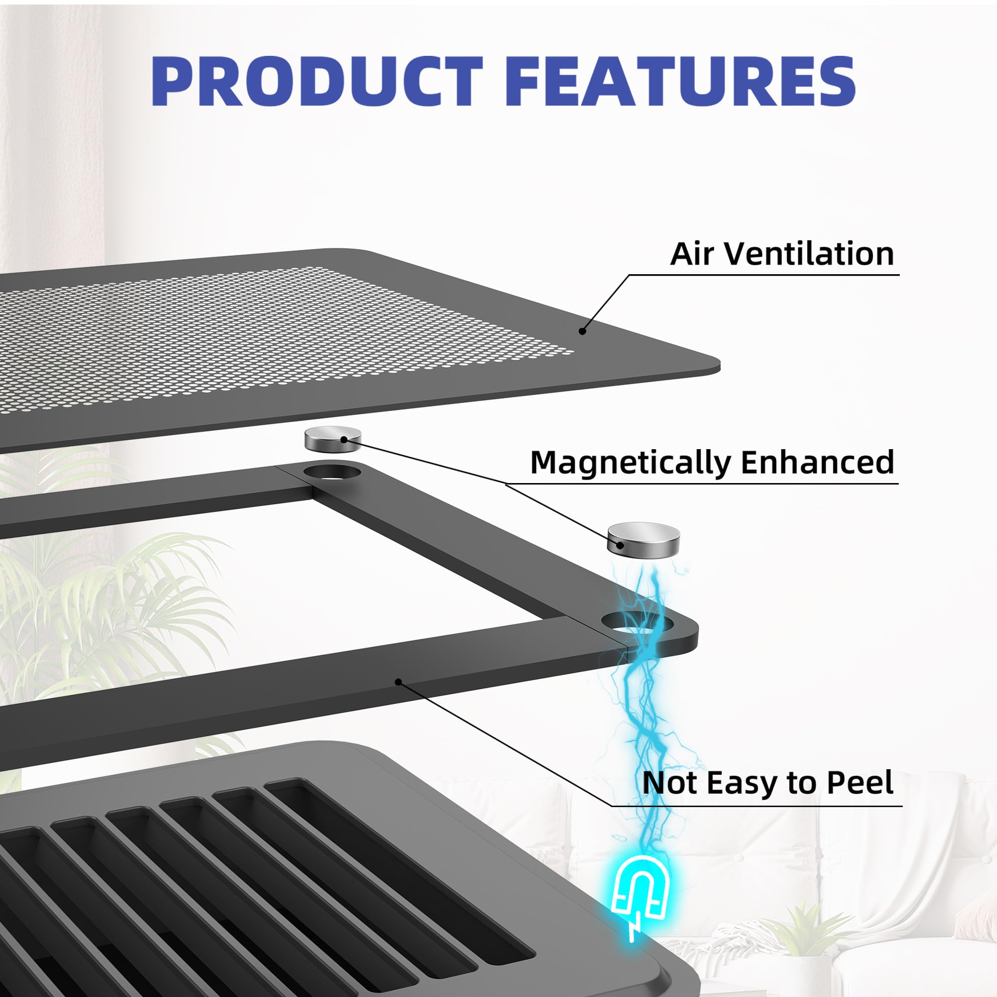Heat-tested mesh from JSLIN magnetic vent mesh pack demonstrates durability under temperature exposure