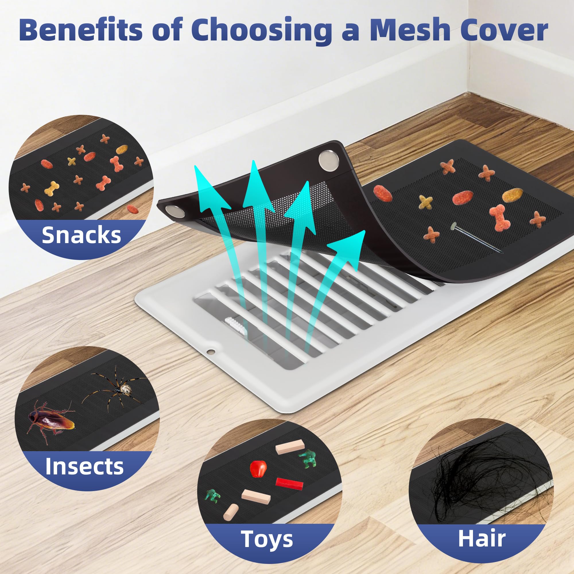 JSLIN vent mesh designed for steel vents and not compatible with wood or plastic vents