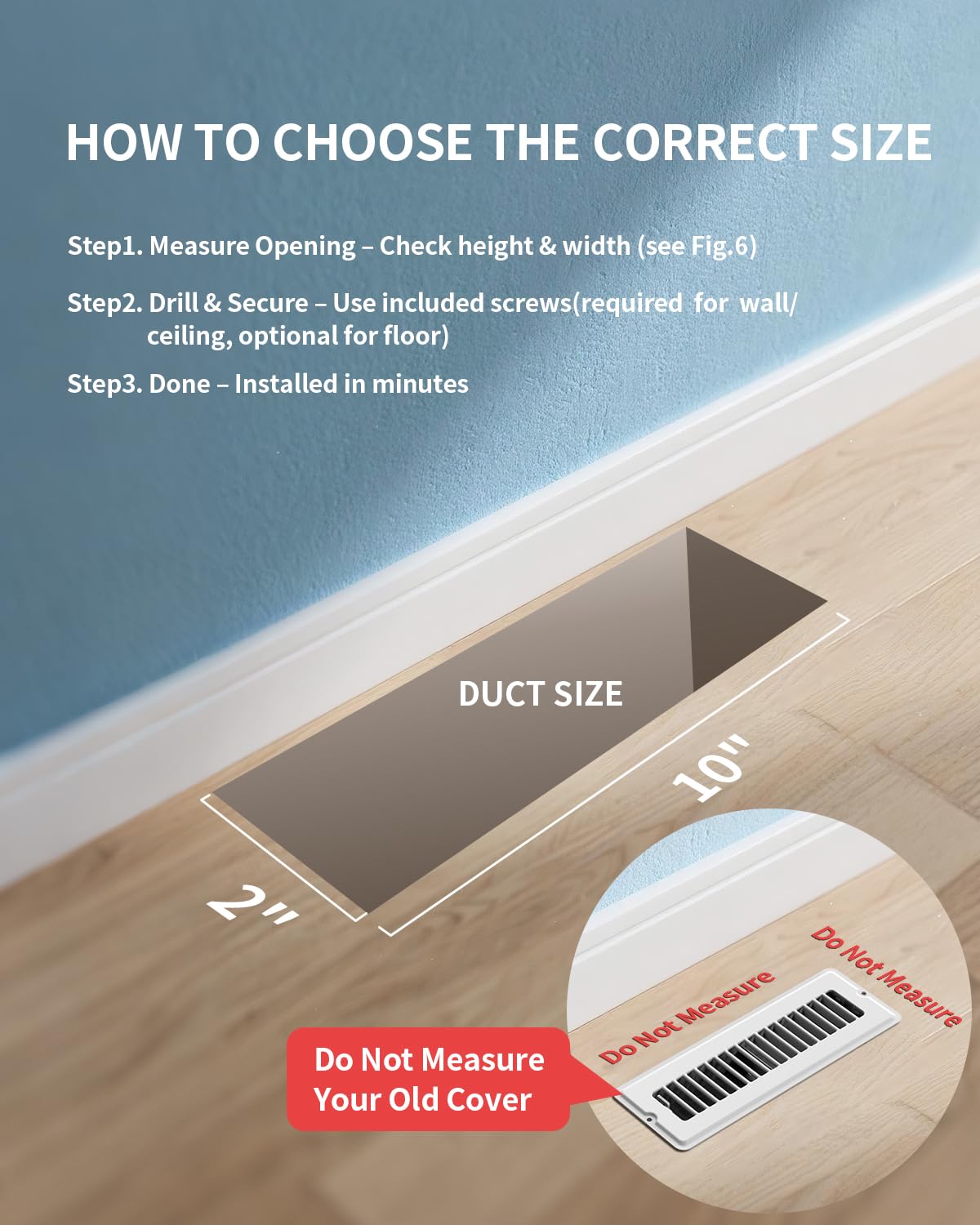 JSLIN quick-install screws included for secure, versatile mounting