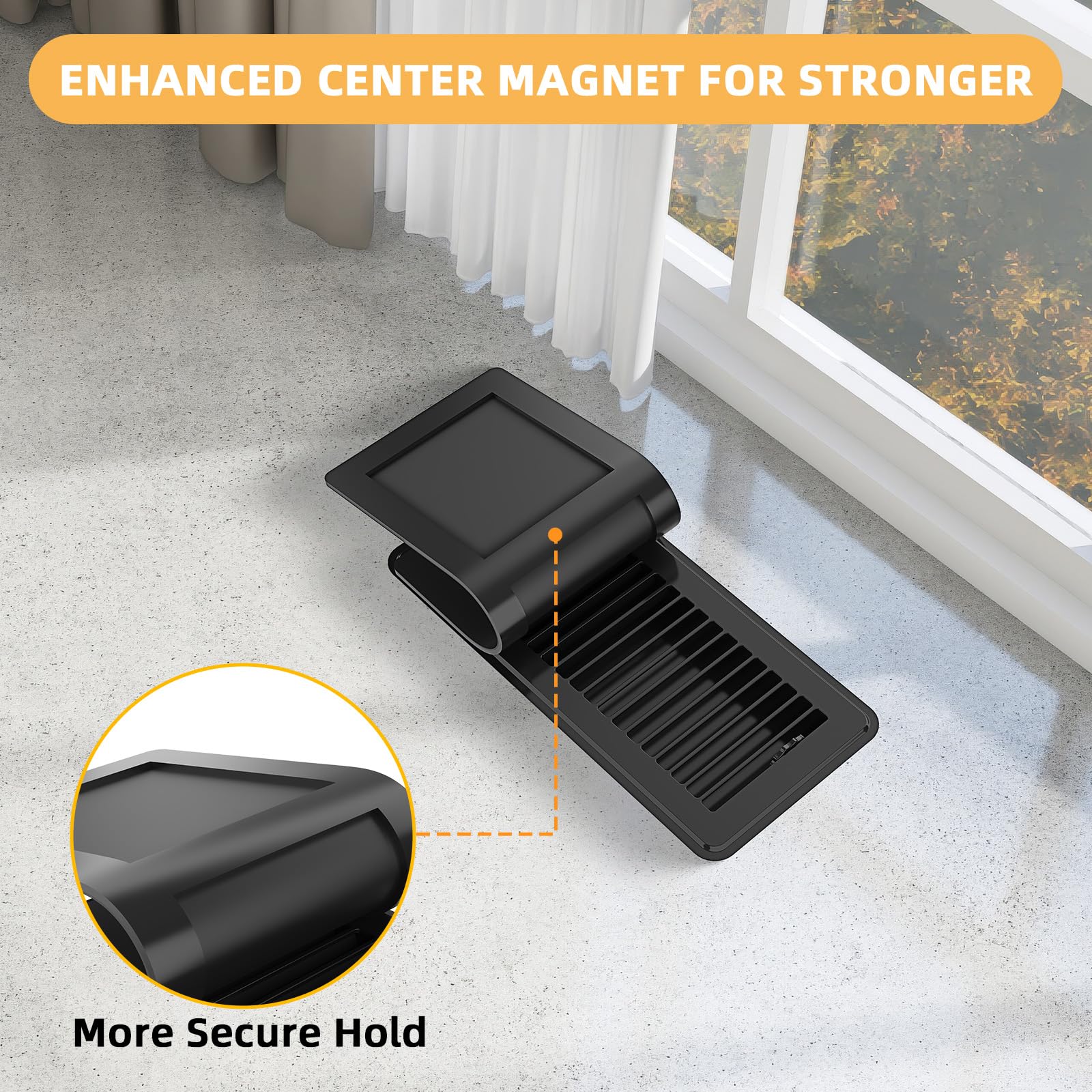 JSLIN vent cover corner rounded for safe handling