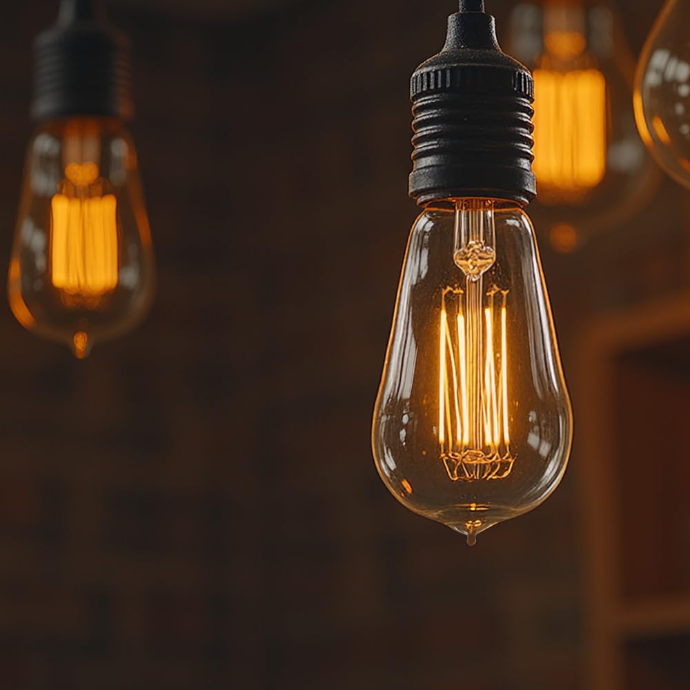 Eye-friendly warm light from Jslinter 60W bulb for relaxing rooms