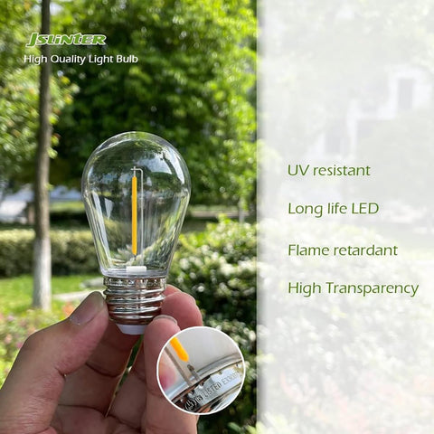 Jslinter plastic shell LED with high transmittance for bright durable lighting