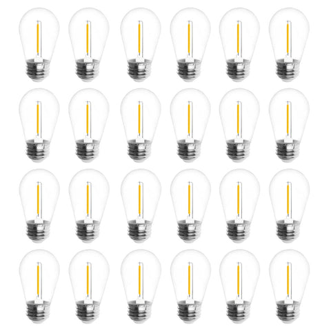 Jslinter S14 LED outdoor bulb shatterproof for patios and decks