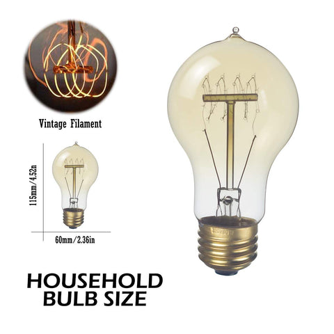 Jslinter bulb showcasing squirrel cage filament for decorative appeal