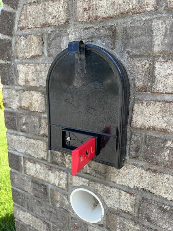 JSORM universal-fit mailbox flag for brick, wall, or standalone boxes
