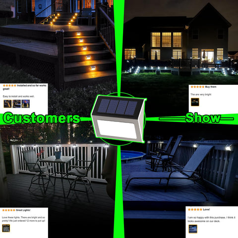 JSOT solar fence light showing wireless installation without wiring.