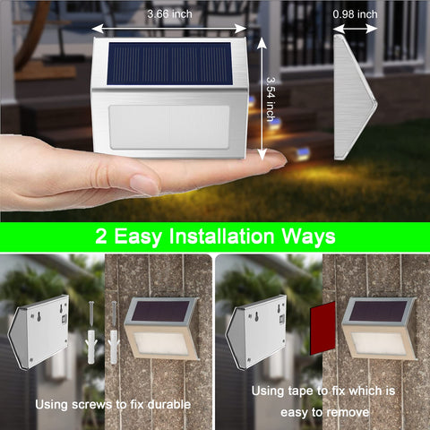 JSOT Solar Fence Lights along yard path illuminate paths for outdoor use.