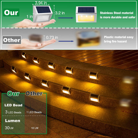 JSOT deck light highlights railing areas for safer evenings.
