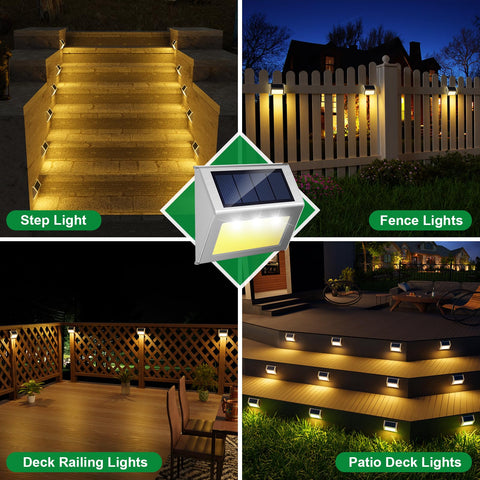 JSOT outdoor fence post solar light delivers durable pathway lighting.