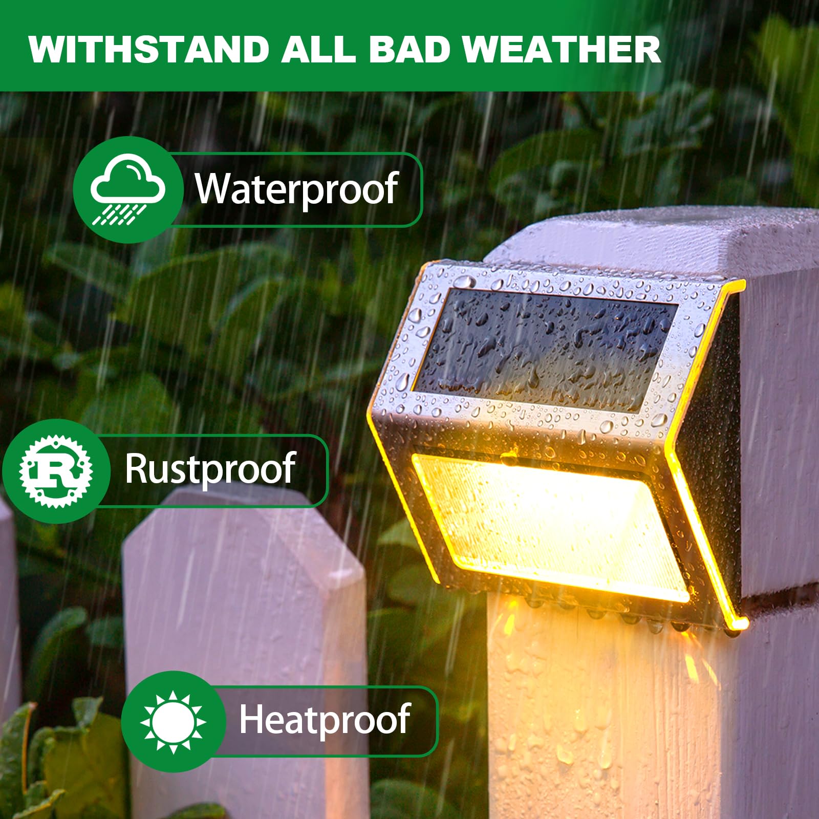 JSOT garden path solar light guides visitors along walkways.