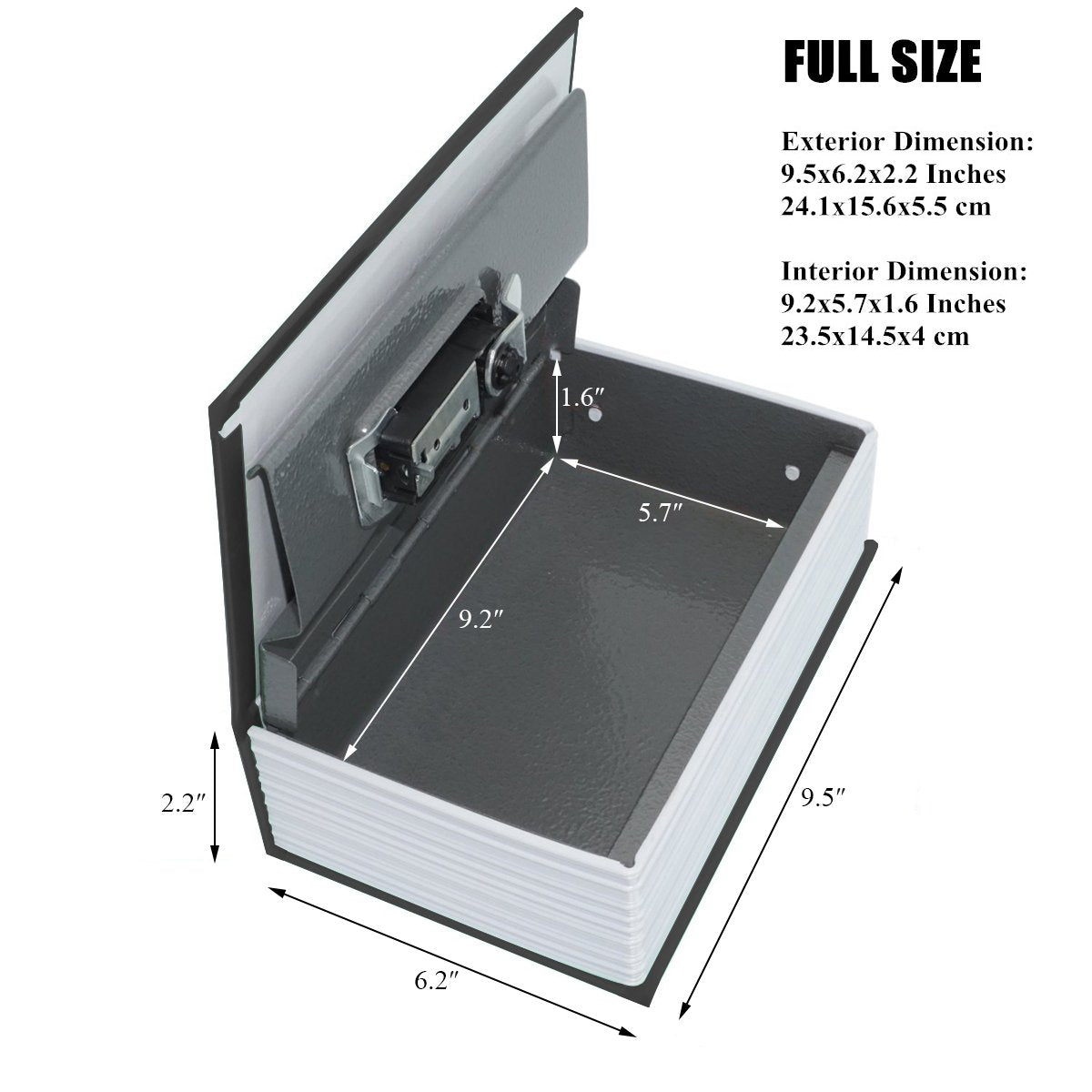 Jssmst full-size safe positioned on a desk for home office use