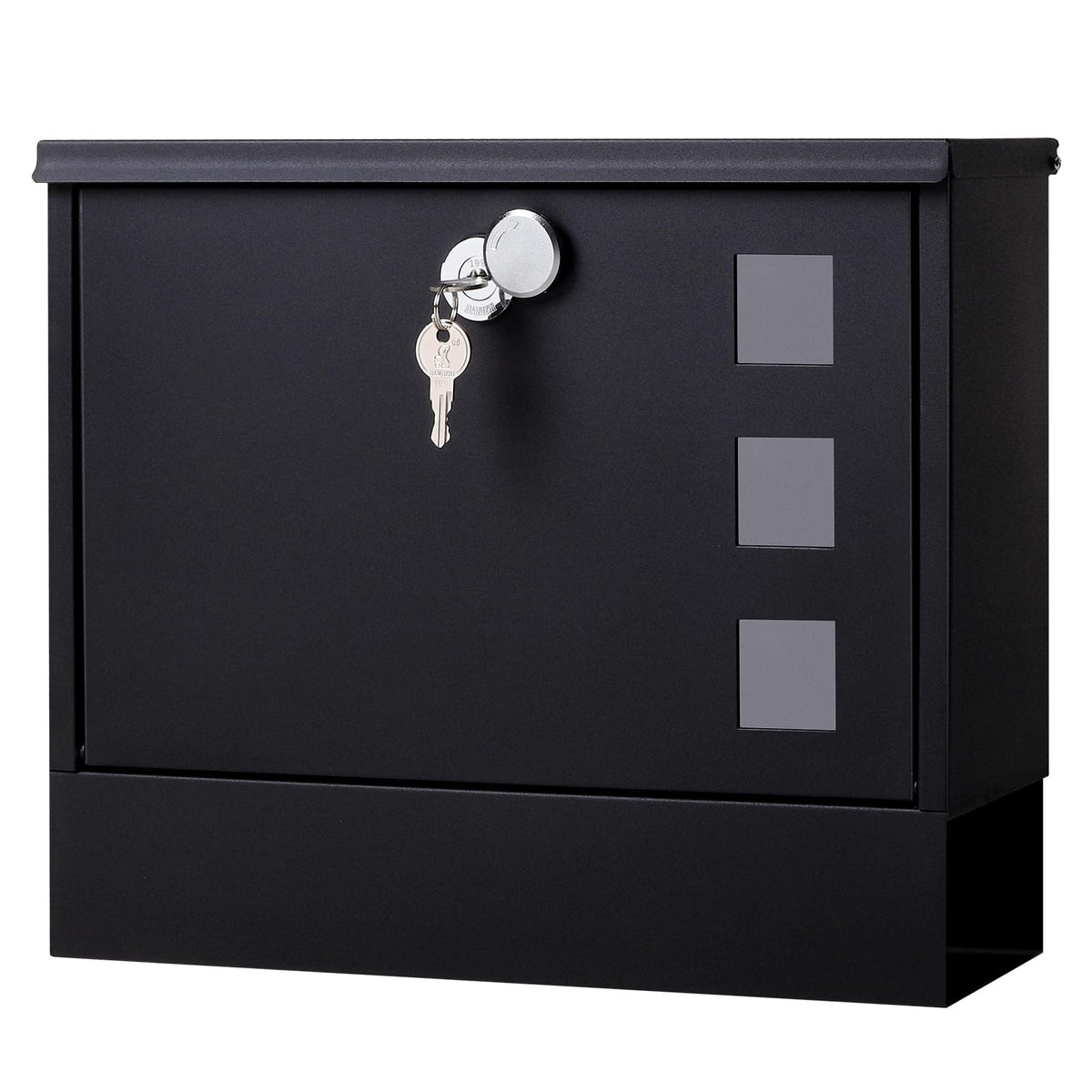 Jssmst locking mailbox wall mount with secure key lock for safe mail access