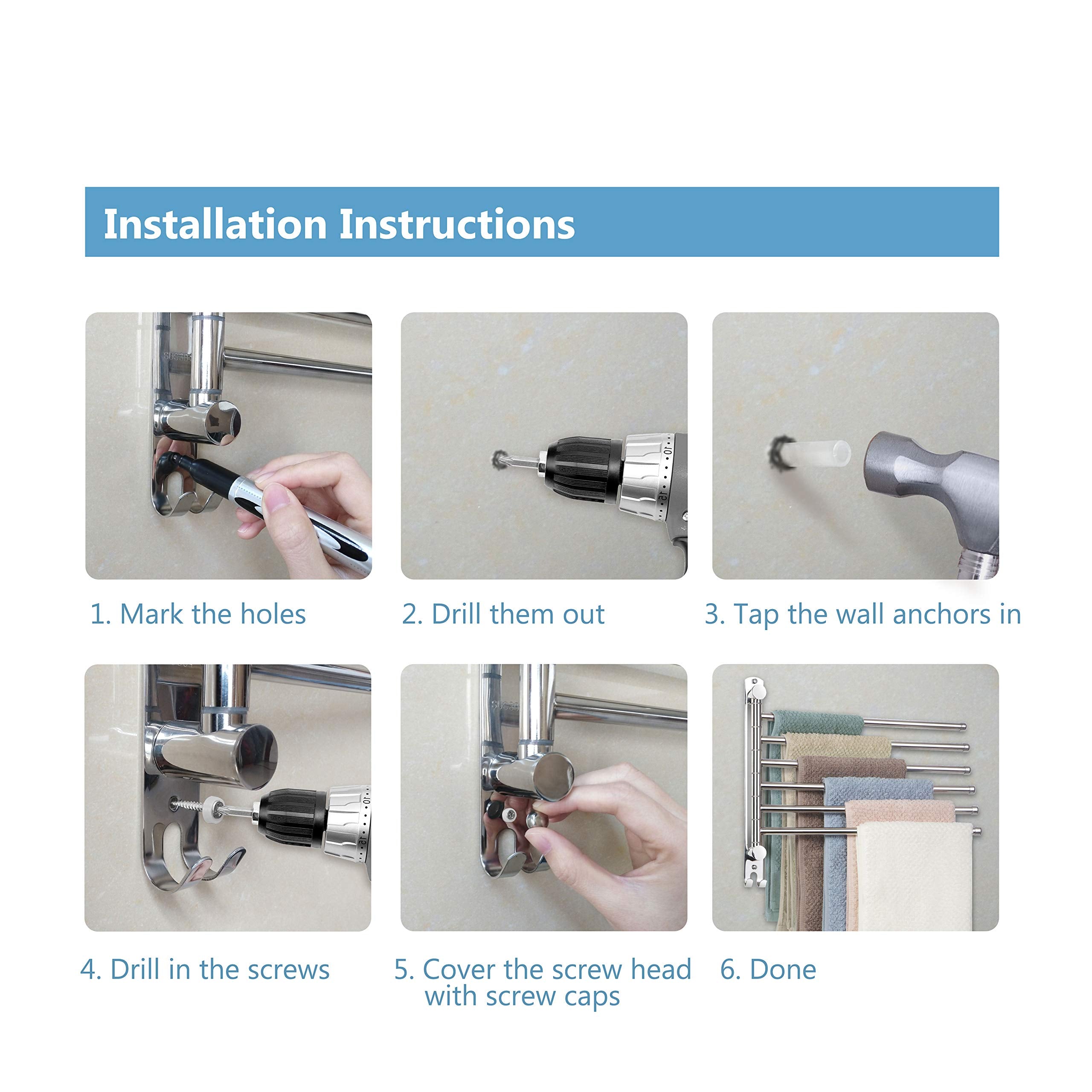 JSVER versatile rack suitable for bathroom, bedroom or kitchen storage.