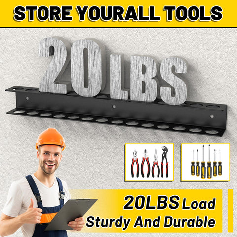 JSYONII garage storage rack keeps screwdrivers and pliers ready