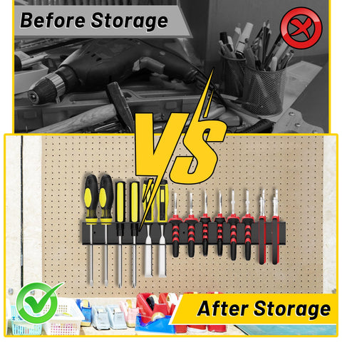 JSYONII pliers organizer wall mount enables quick tool access