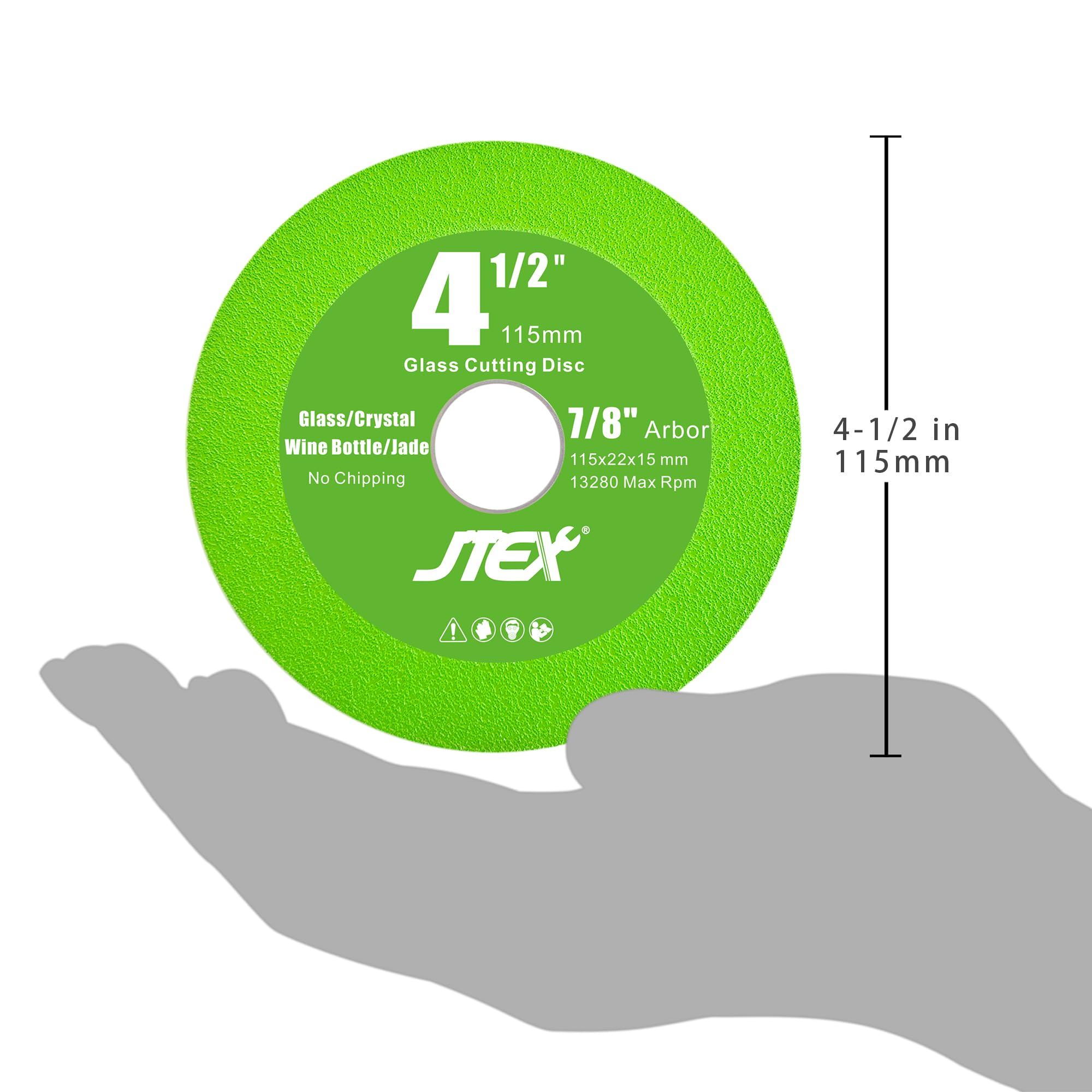 JTEX bushing rings from 7/8 to 4/5 simplify arbor setup.