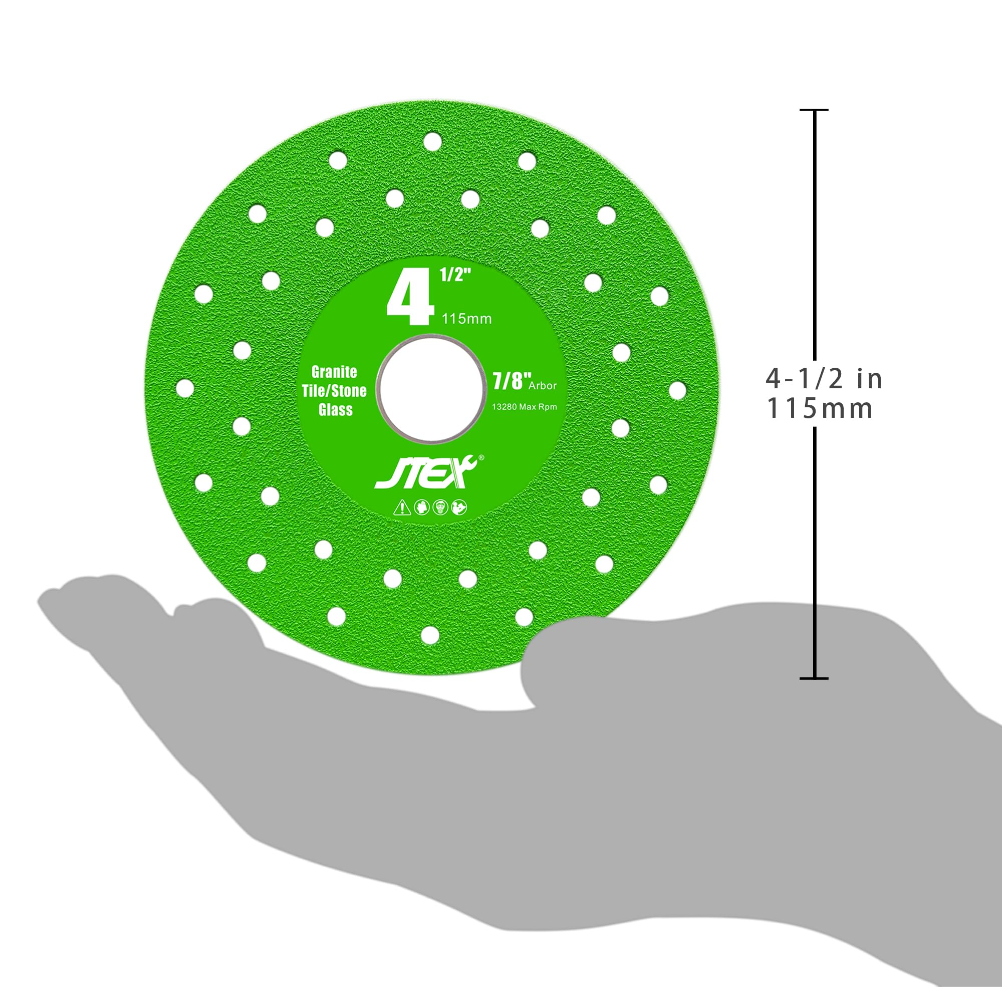 JTEX porous design reduces overheating during heavy cuts