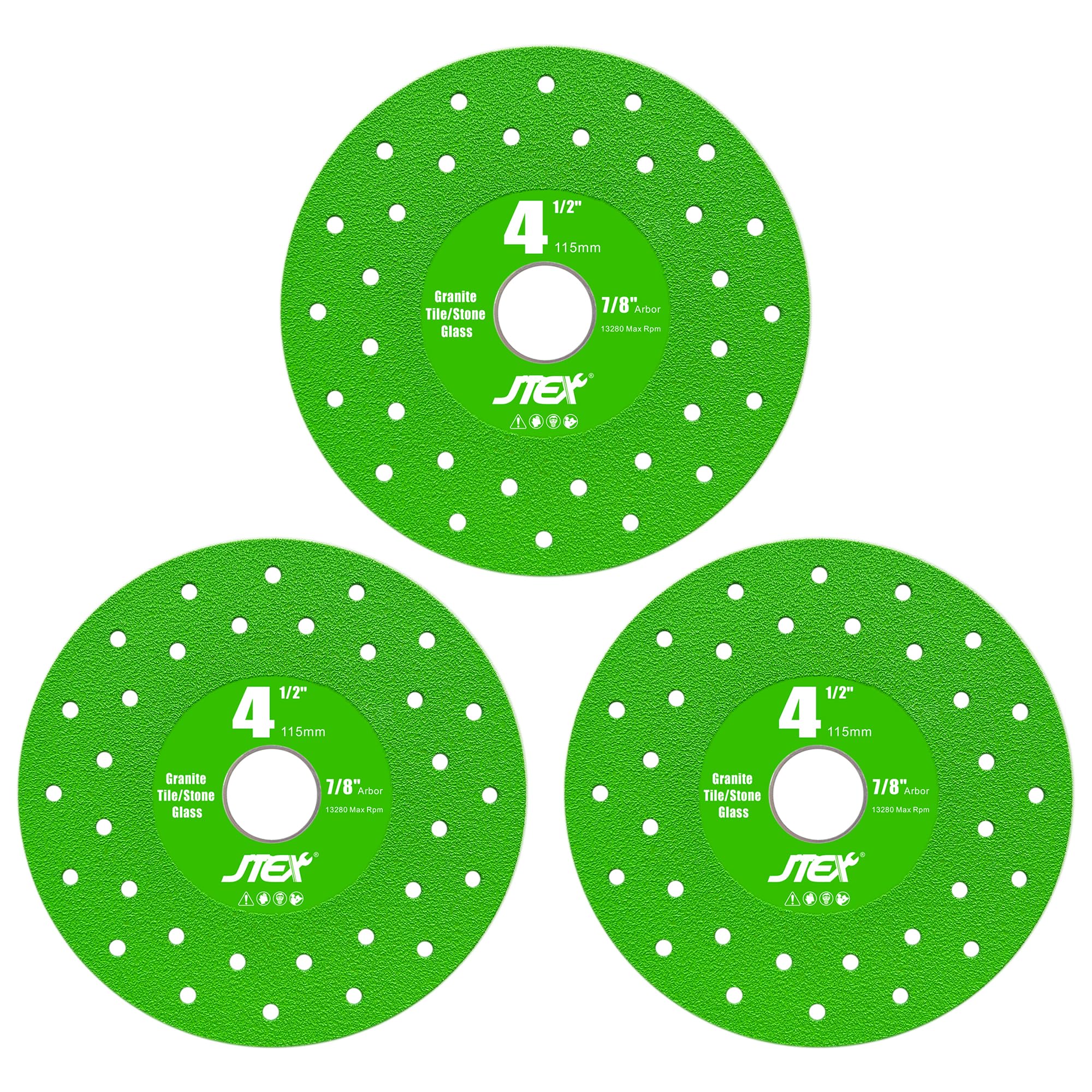 JTEX rock slab grinding disc 4-1/2 inch for precise, chip-free cuts
