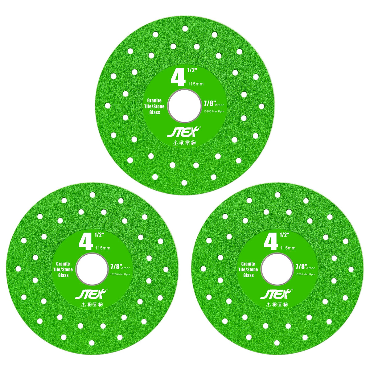JTEX rock slab grinding disc 4-1/2 inch for precise, chip-free cuts