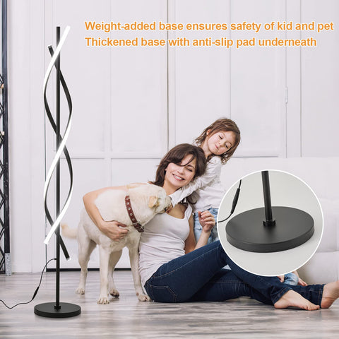 JTfany lamp in living room scene with slender silhouette