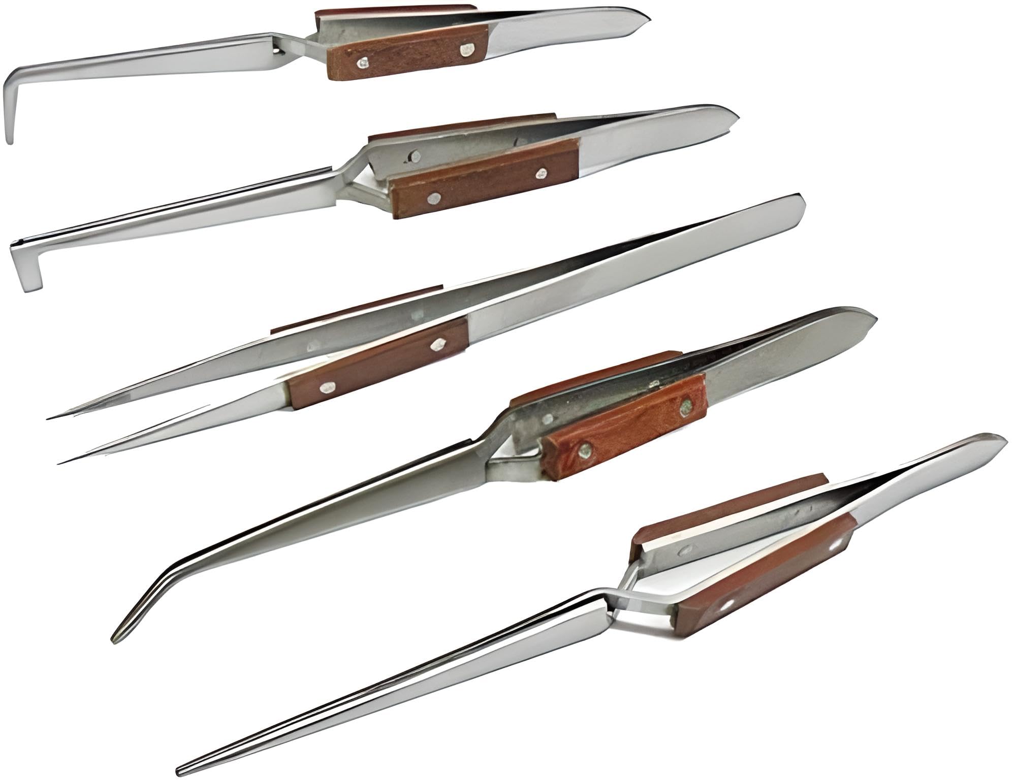 JTS Fiber Grip straight tweezer 6-1/2in for precise hobby tasks