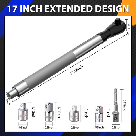 JTZWN offset extension wrench attached to drill for quick repairs.