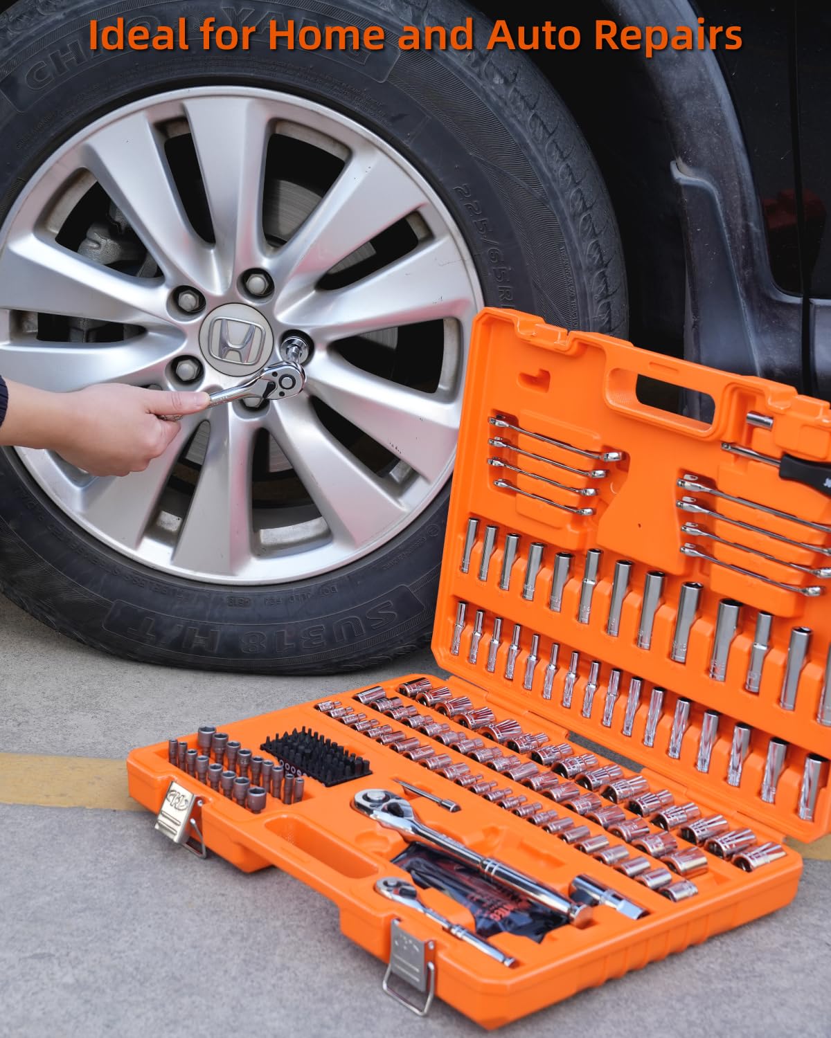 JU JIAN TEC driver bits with spark plug socket for diverse tasks.