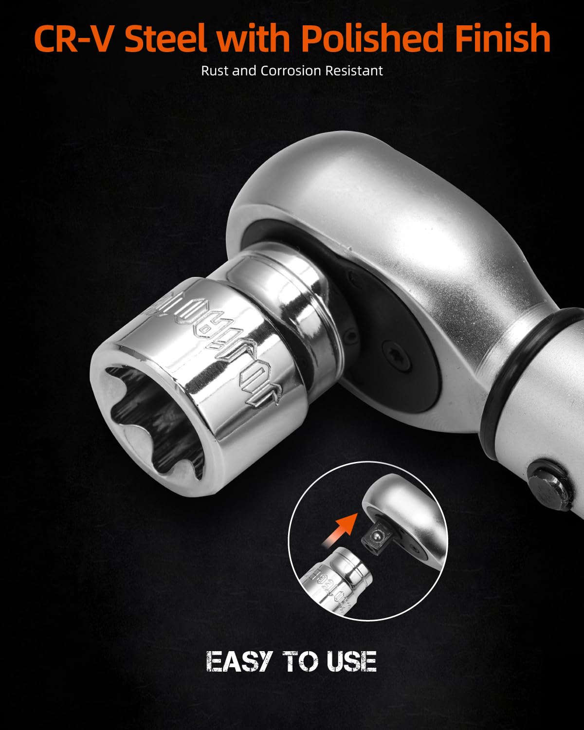 JU JIAN TEC E10-E20 sockets showcase versatility for automotive and machinery projects.