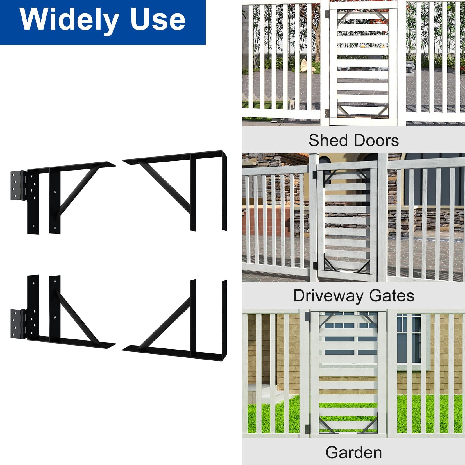 JUBEST hardware kit for gate brace with all necessary fasteners