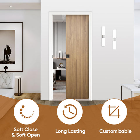 JUBEST soft close mechanism dampens door movement for quiet operation.