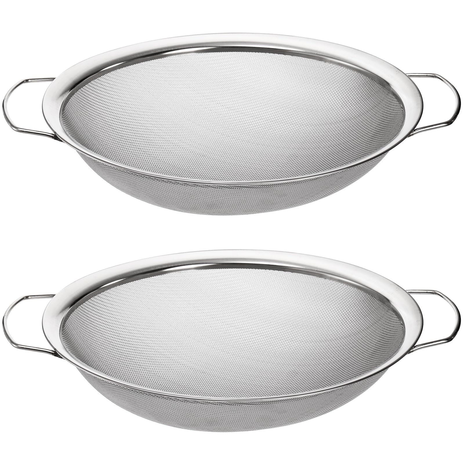 Jucoan 2 pack 60-mesh paint strainer on a bucket for smoother paint