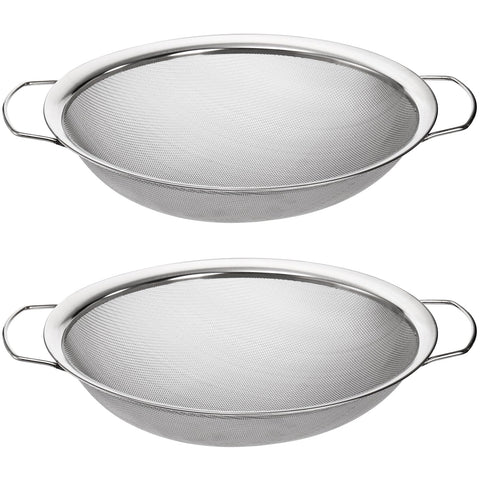 Jucoan 2 pack 60-mesh paint strainer on a bucket for smoother paint