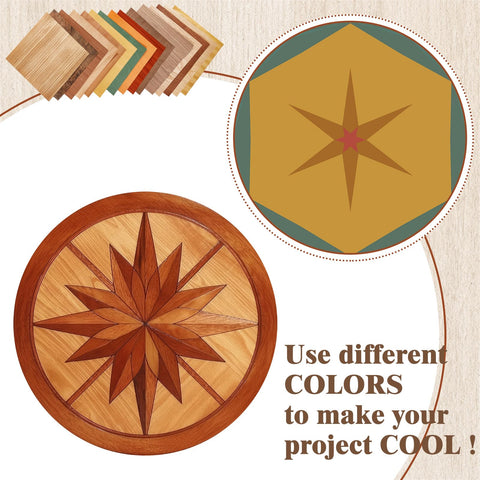 Juexica natural veneer patterns provide distinctive aesthetics for crafts and repairs.