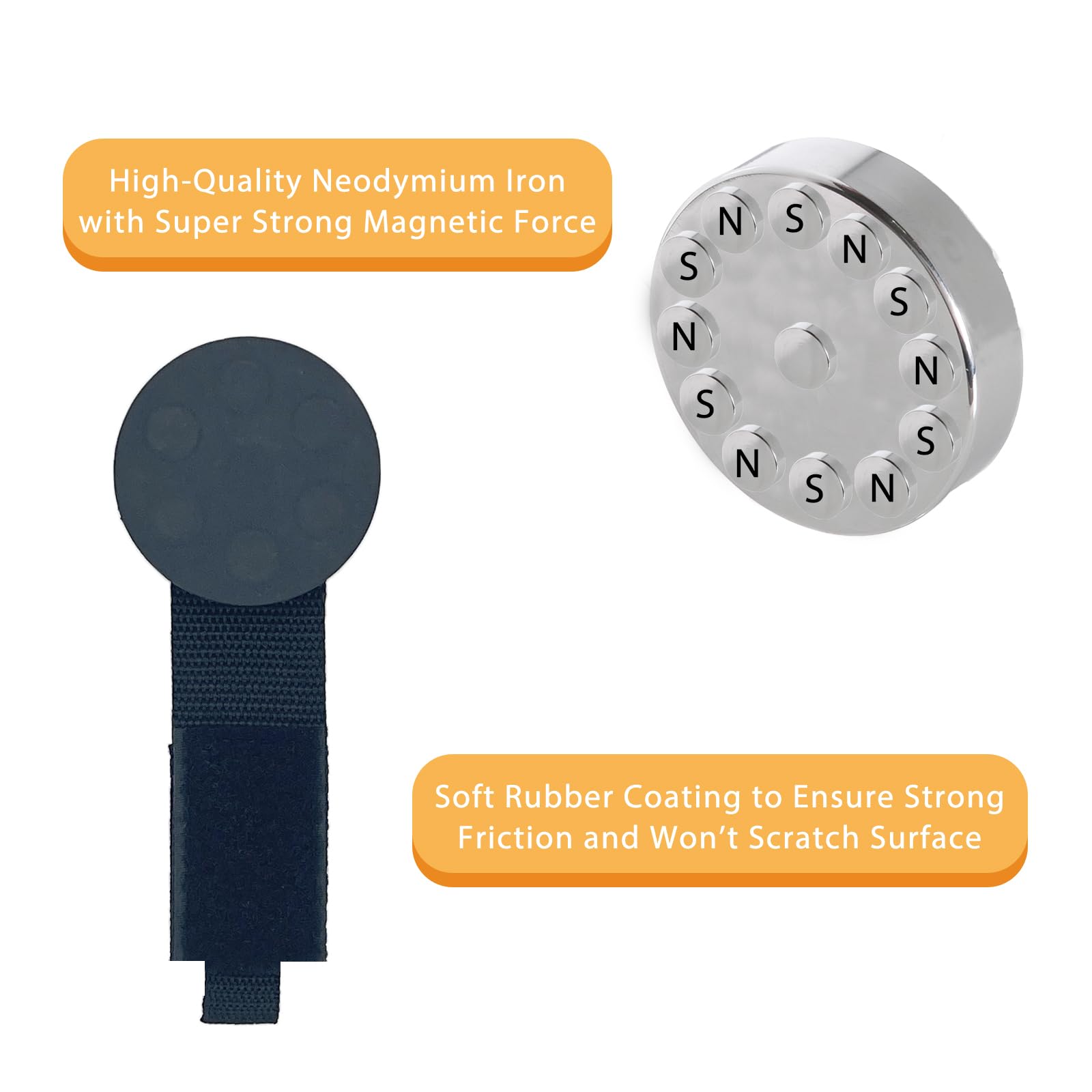 Juformin adjustable strap spans 4 to 12 inches for items