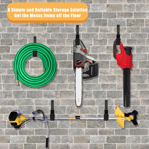 Juformin chainsaw hook supporting heavy garden tools