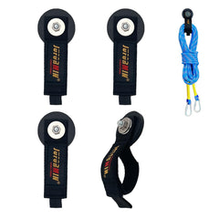 Juformin heavy duty magnetic hook on steel surface for garage organization.