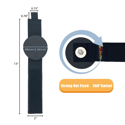 Juformin rubber-coated magnet protects surfaces while gripping tools securely