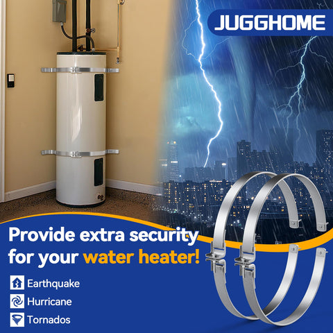JUGGHOME easy installation shows included hardware and quick securing steps.
