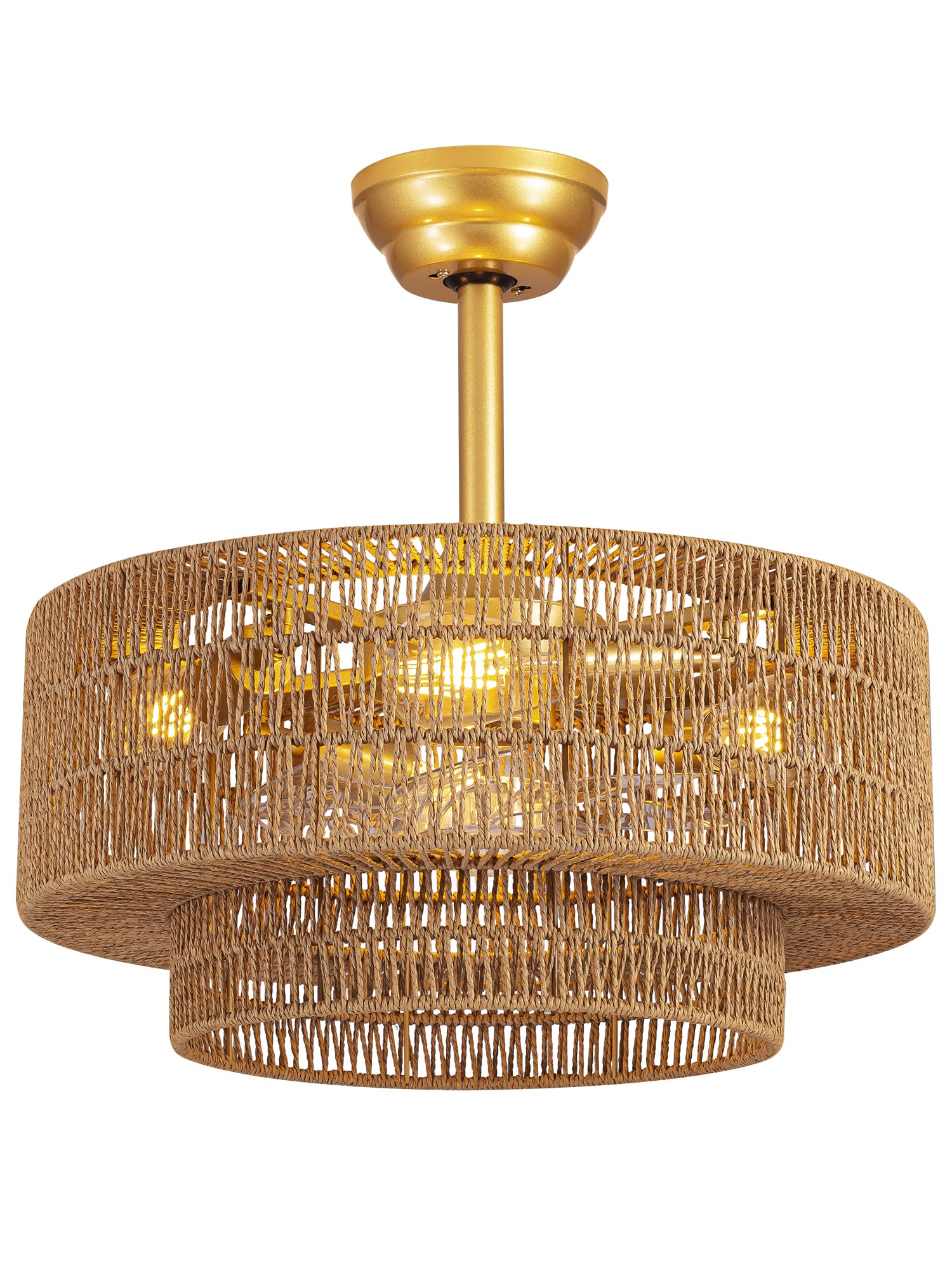 Jughtbo fandelier with four E26 sockets supports LED or traditional bulbs.