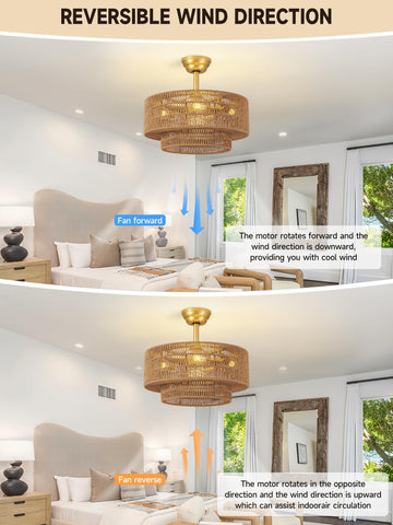 Jughtbo fandelier ceiling mount showcases flush profile for low ceilings.