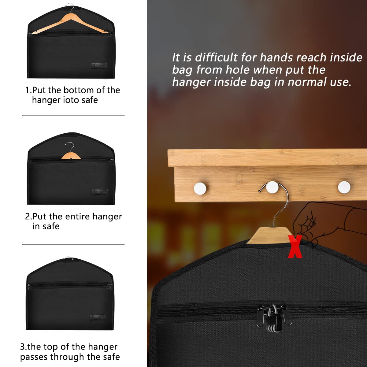 JUGREAT code lock demonstrates double protection for personal belongings.