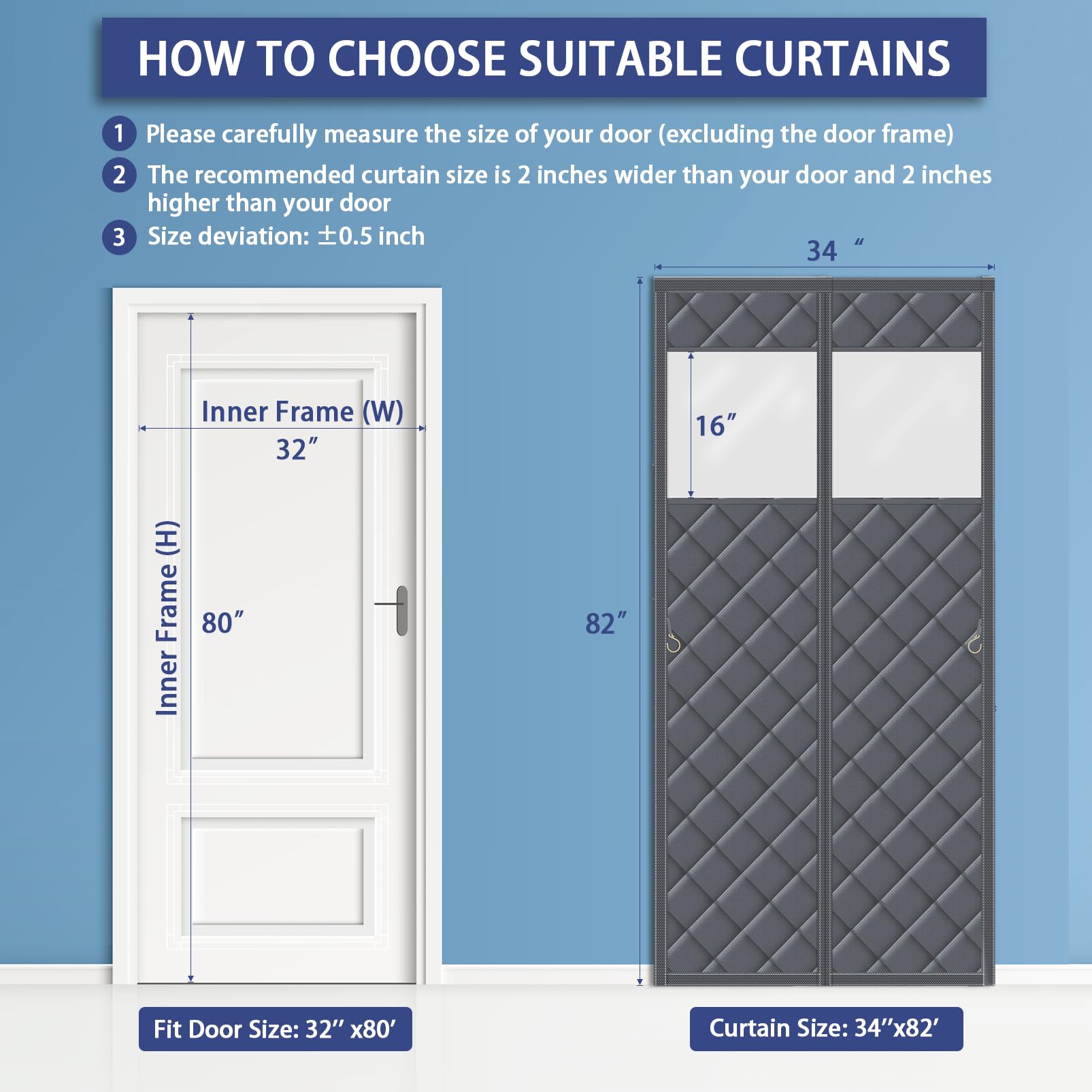 JUIN door screen velcro straps enable tool-free, secure fitting
