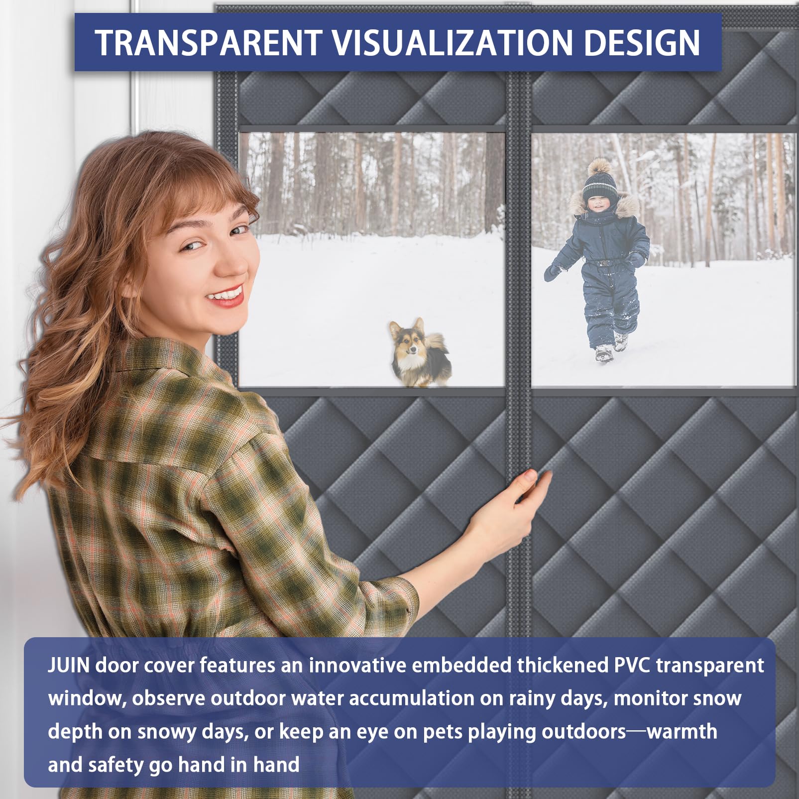 JUIN durable water-repellent fabric resists rain while keeping warmth in