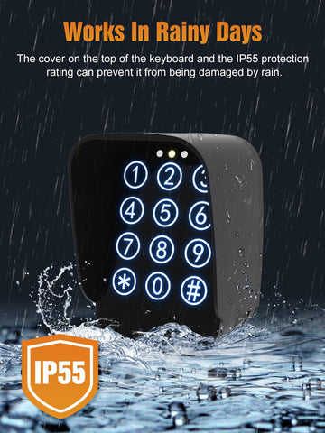 JUJIANG TKM-01 backlight for clear nighttime keypad visibility