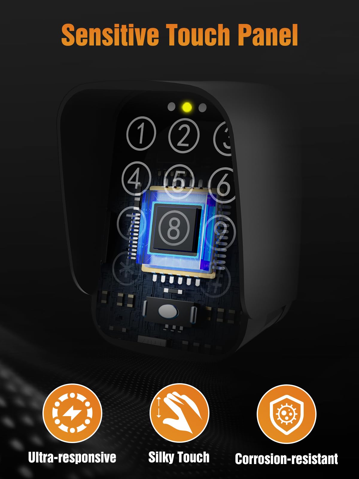JUJIANG TKM-01 dual password channels for flexible access control