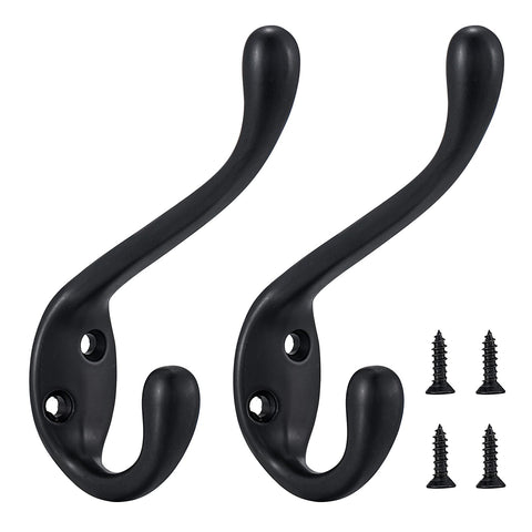 Jukzi Coat Hooks 5-pack featuring a two-prong design for organized entryways.